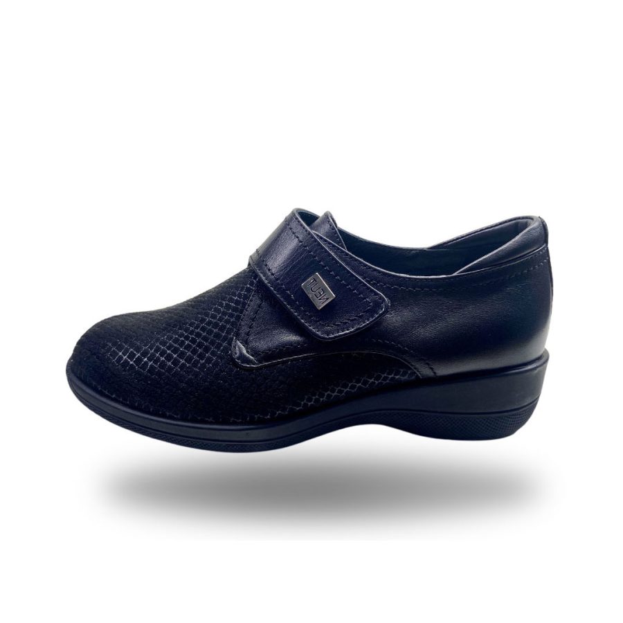 Chaussures PETRA H Noir pour pied large